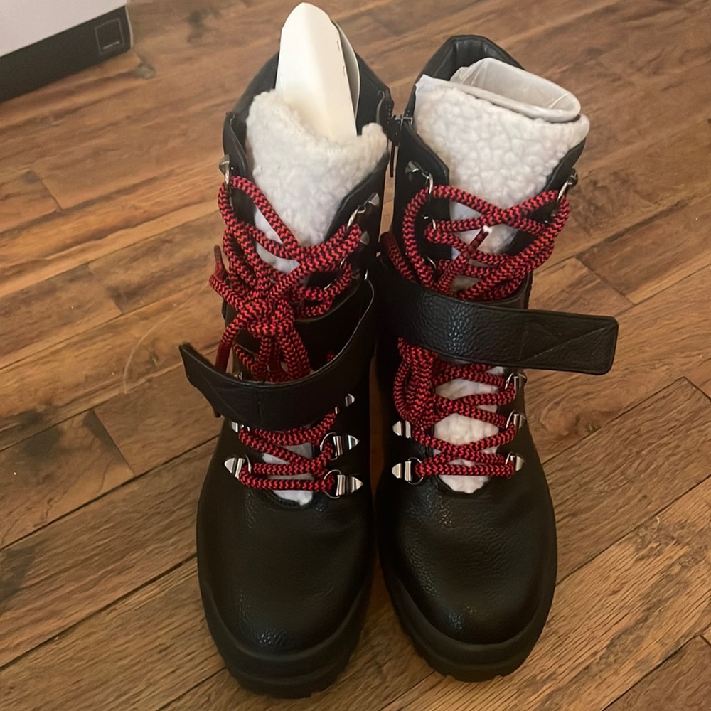 Marc Fisher brand new heeled combat booties. Size 7